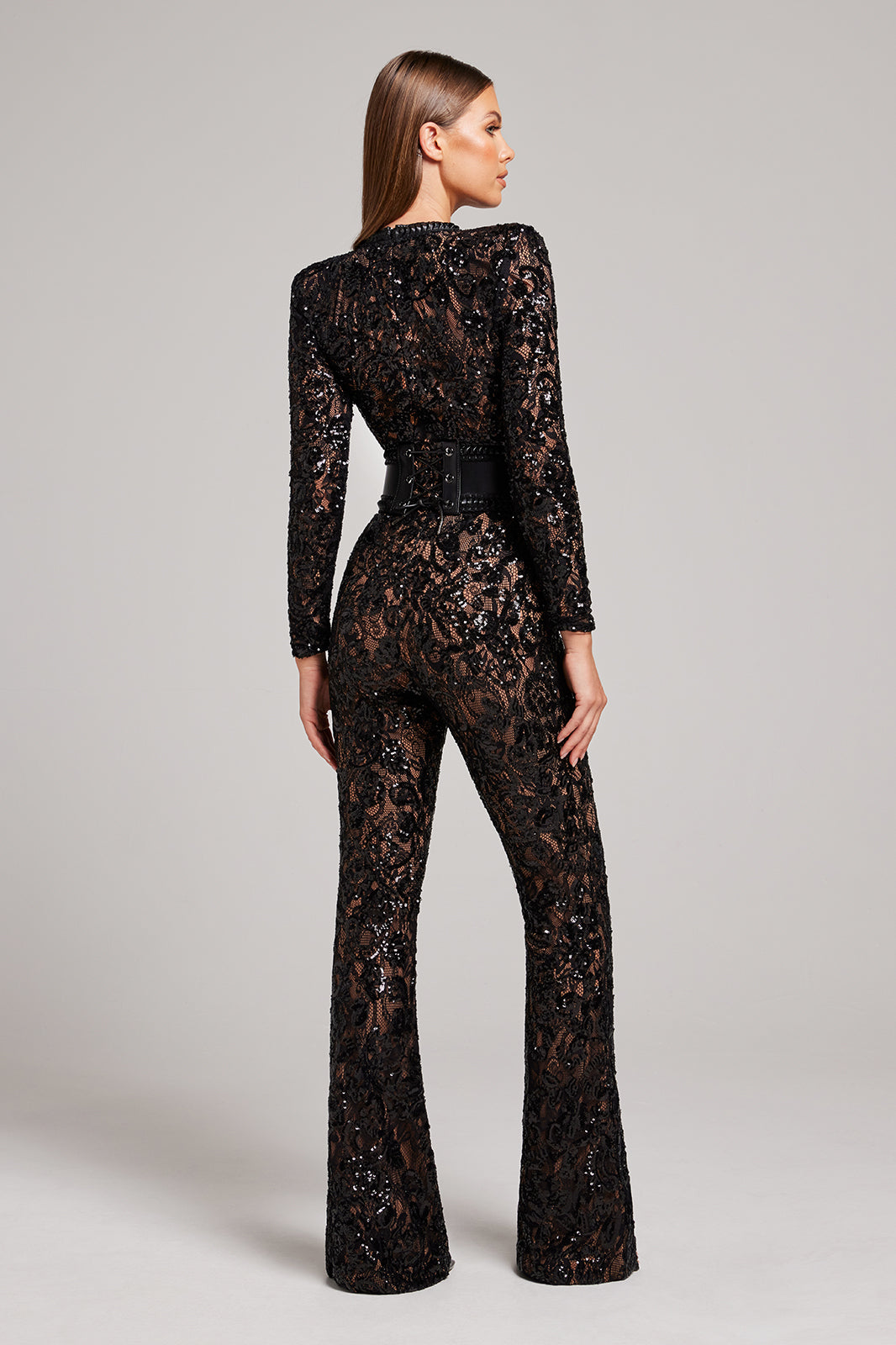 Women's Sparkling Midnight Star Wide-Leg Jumpsuit