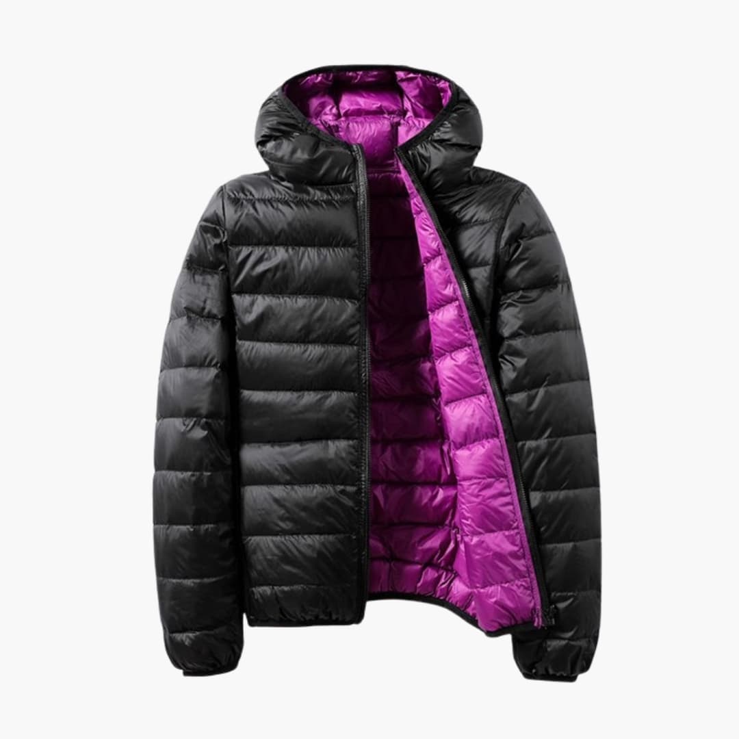 Hooded Reversible Quilted Padded Jacket