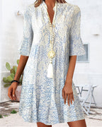 Floral Print Summer Dress Bohemian Women's Maxi Dress