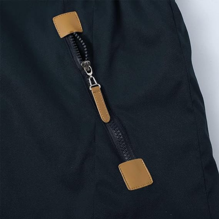 Hooded Zip Drawstring Winter Parka