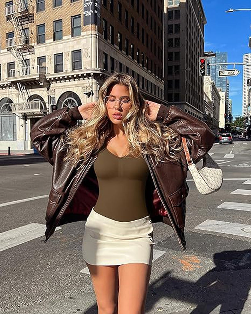 Sculpting V-Neck Bodysuit