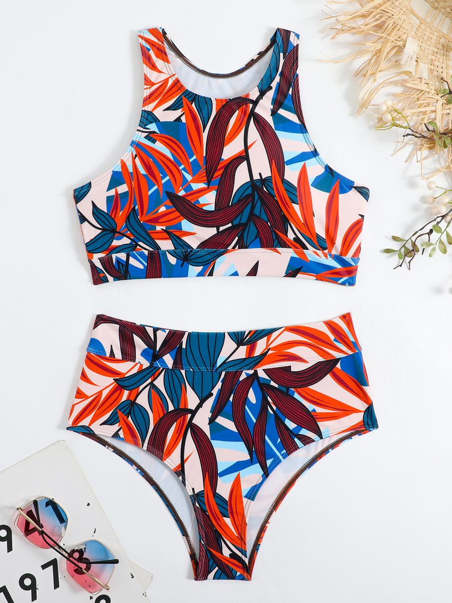 High-Waisted Two-Piece Bikini for Women