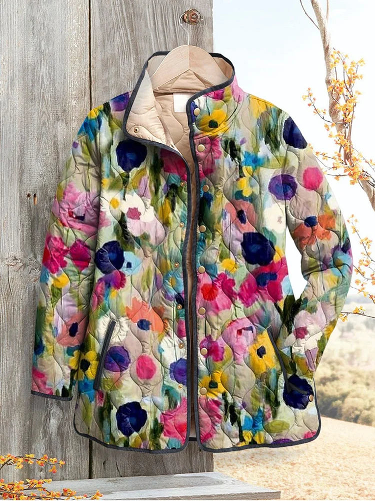 Vintage Charming Floral Casual Jacket