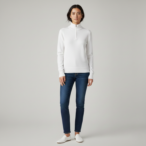 Half-Zip Knit Sweater