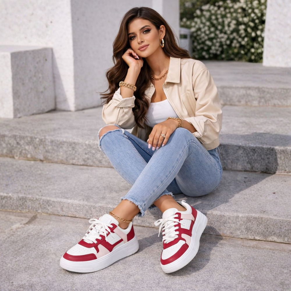 Women's Multi-Color Chunky Platform Sneakers