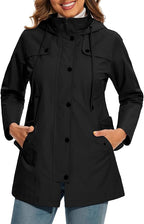 Hooded Buttoned Long Parka Coat