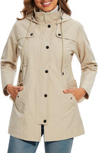Hooded Buttoned Long Parka Coat