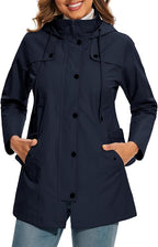 Hooded Buttoned Long Parka Coat