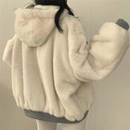 Oversized Reversible Teddy Bomber Jacket