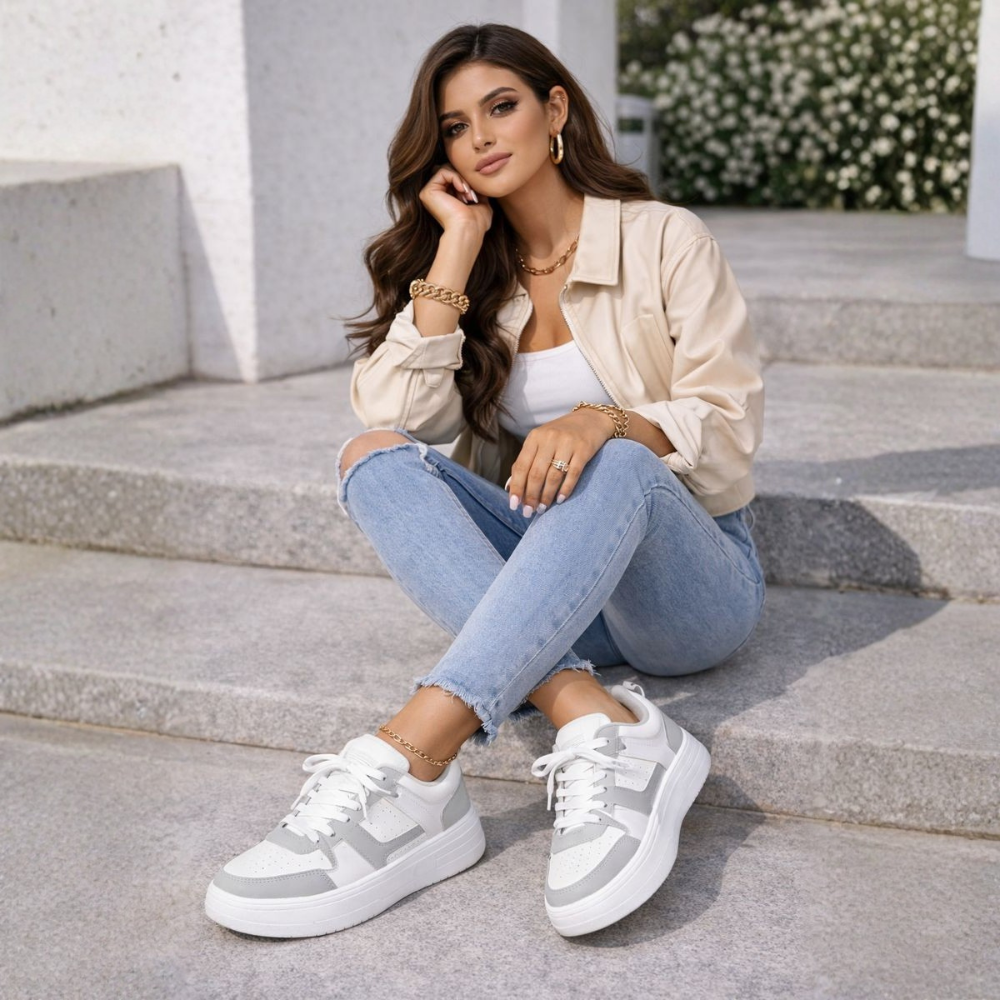 Women's Multi-Color Chunky Platform Sneakers