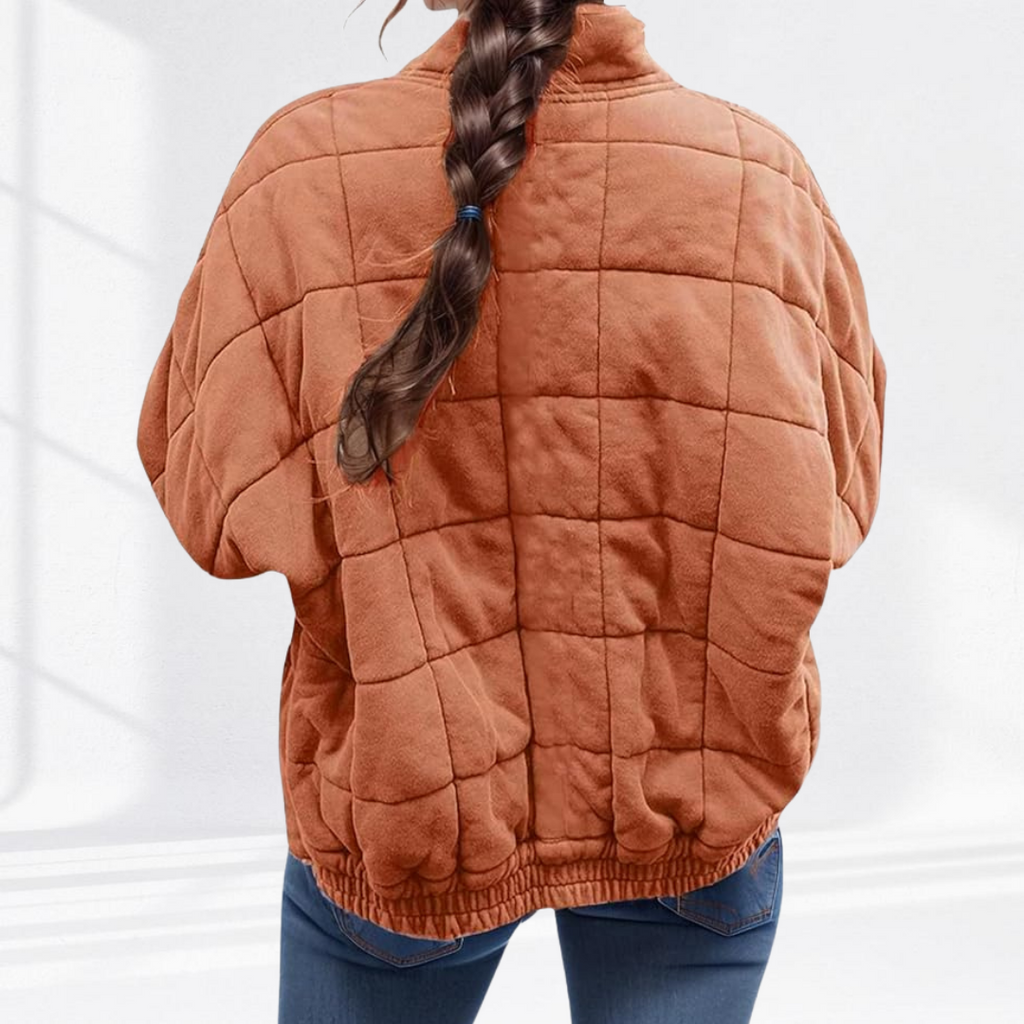 Quilted Comfort Padded Stand-Collar Jacket
