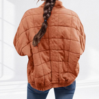 Quilted Comfort Padded Stand-Collar Jacket
