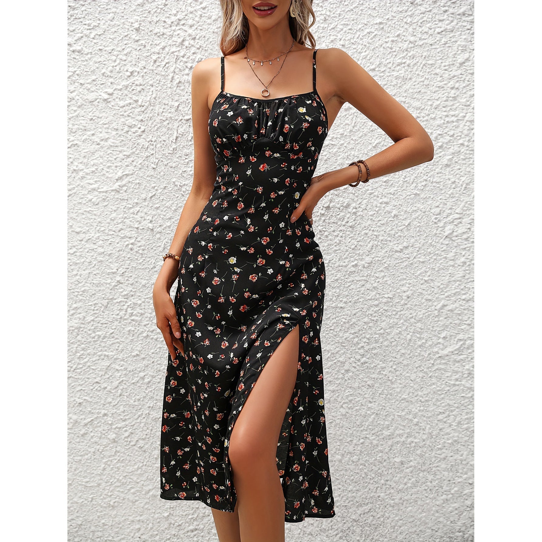 Long Dress with Polka Dots