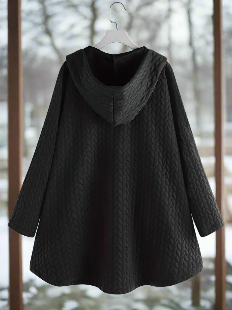 Comfortabele Elegante Gewatteerde Jas met Capuchon