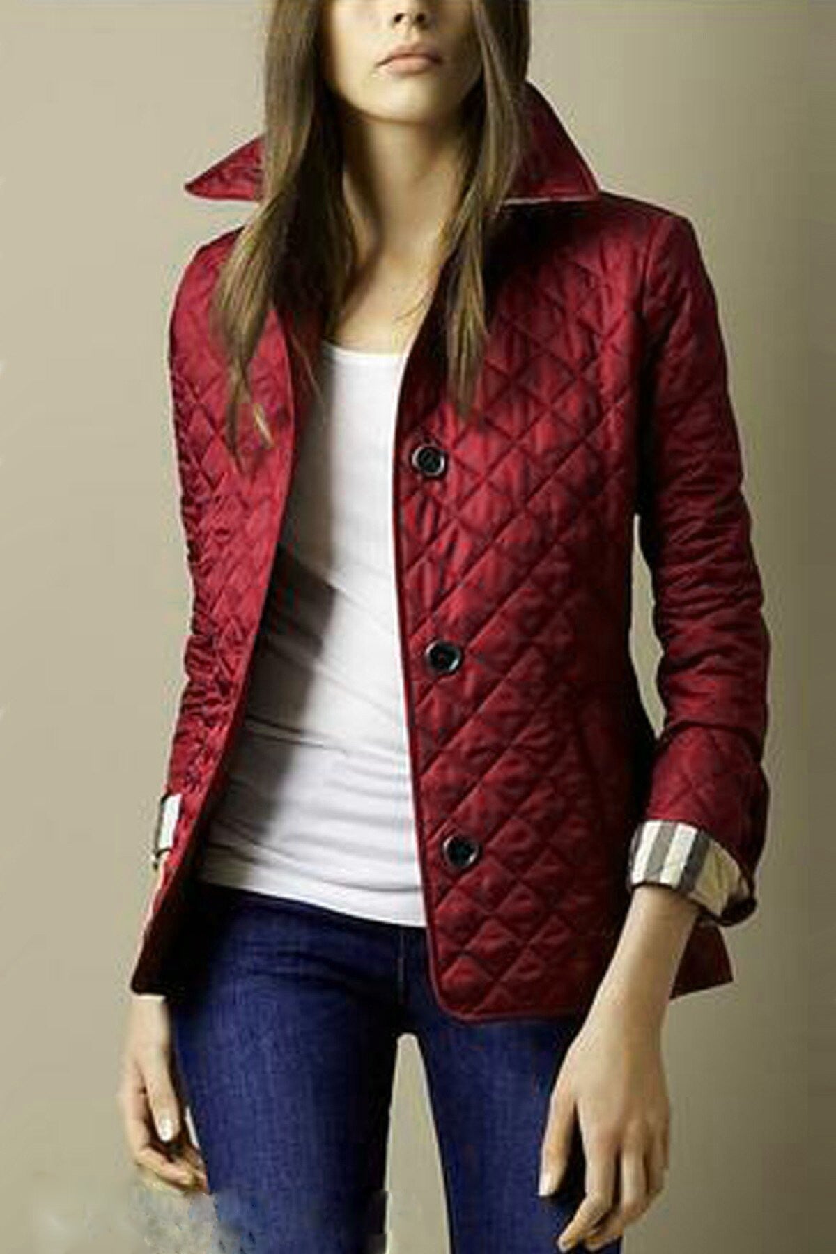 Refined Tailored Quilted Winter Jacket