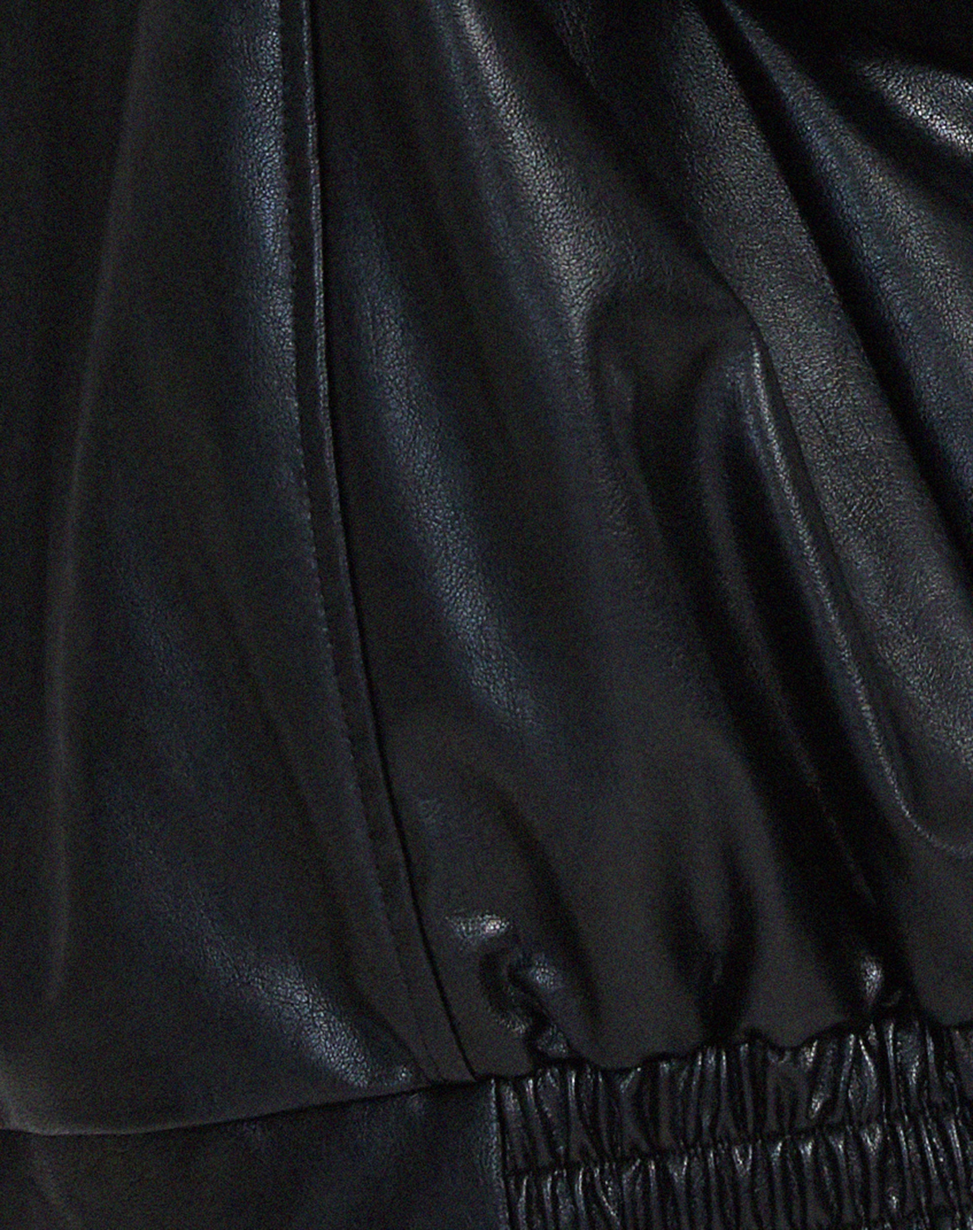 Oversized Faux Leather Biker Jacket