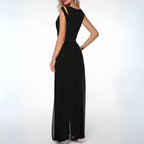 Sheer Overlay Jumpsuit Elegant Women's Occasion Jumpsuit