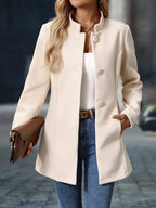 Timeless Elegant Tailored Wool Jacket