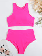 High-Waisted Two-Piece Bikini for Women