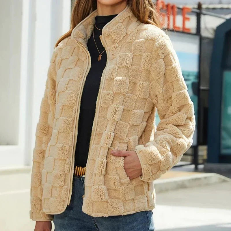 Checkered Padded Warm Winter Jacket