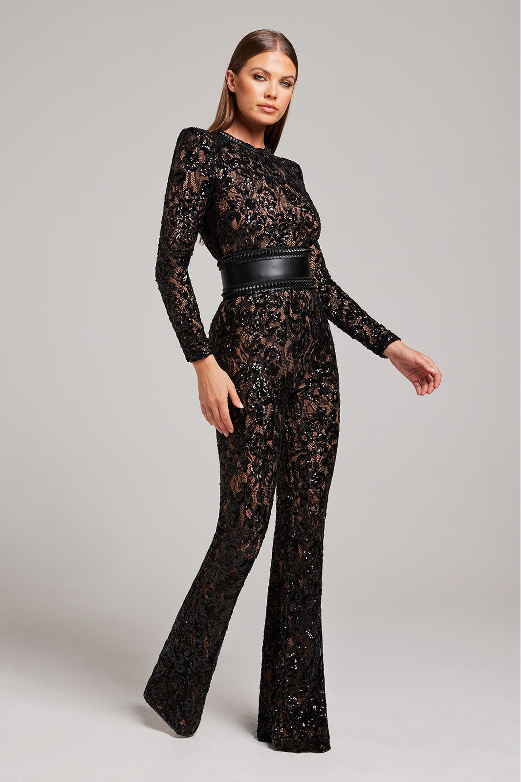 Women's Sparkling Midnight Star Wide-Leg Jumpsuit