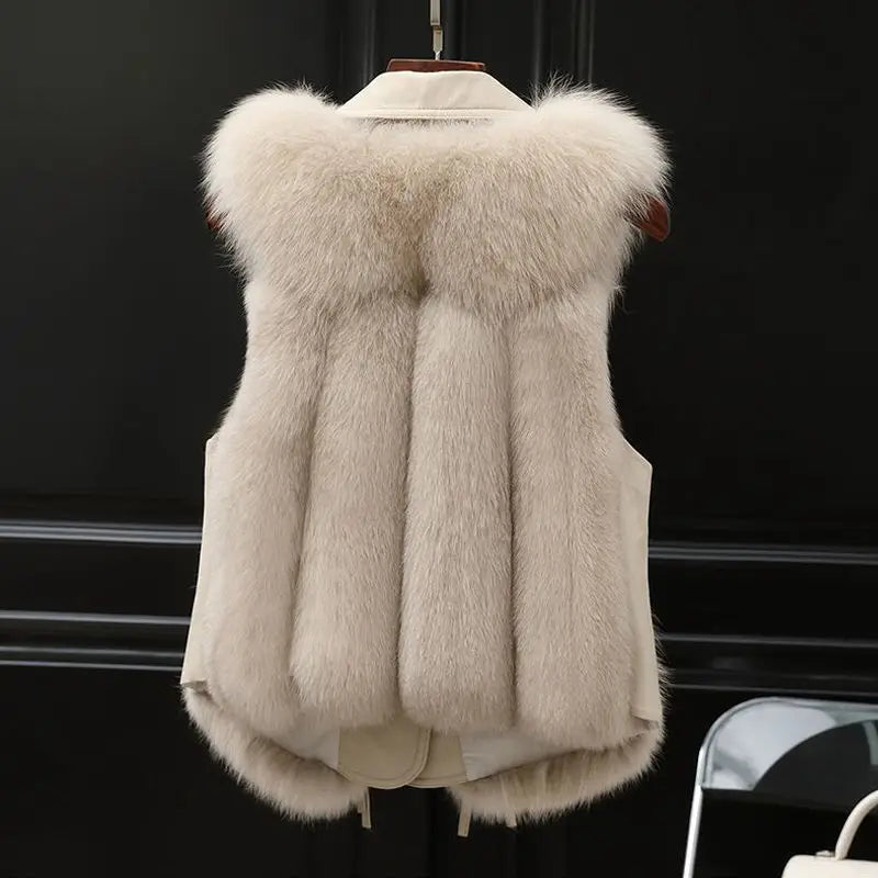 Faux Fur Adjustable Soft Gilet