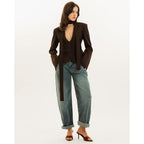 Stylish Women's Blazer With Scarf