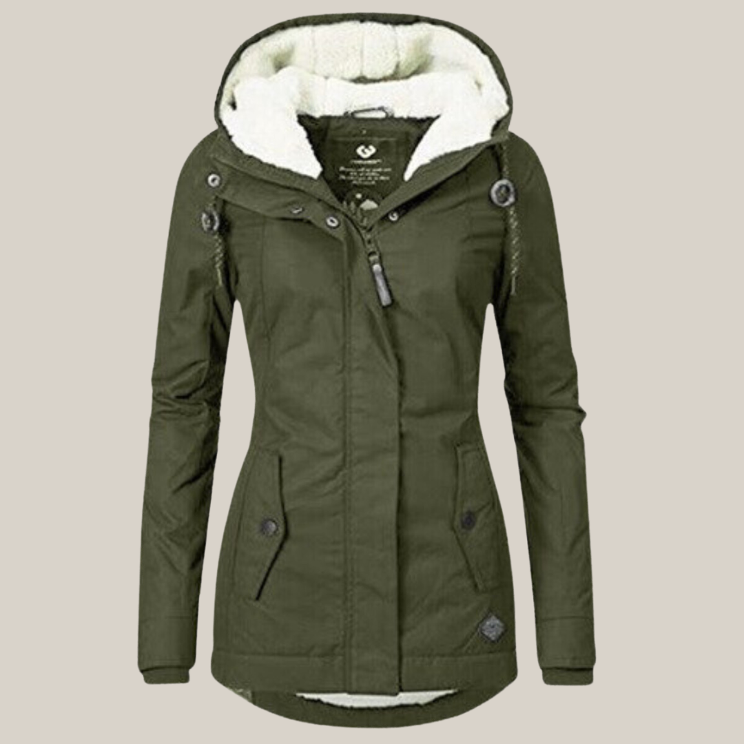 Warm Fleece-Lined Padded Winter Jacket