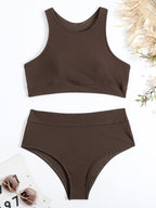 High-Waisted Two-Piece Bikini for Women