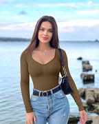 Sculpting V-Neck Bodysuit