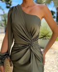 Women’s Sleeveless Maxi Dress – High Side Split