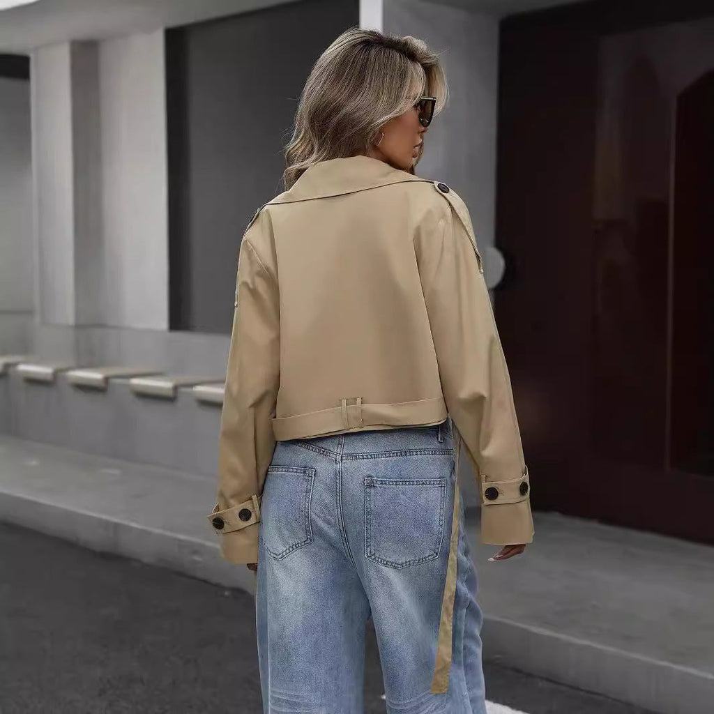 Chic Belted Mid-Season Trench Coat