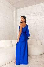 Women’s Sleeveless Maxi Dress – High Side Split – Floor-Length Evening Gown