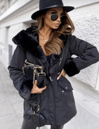 Luxurious Warm Hooded Padded Jacket