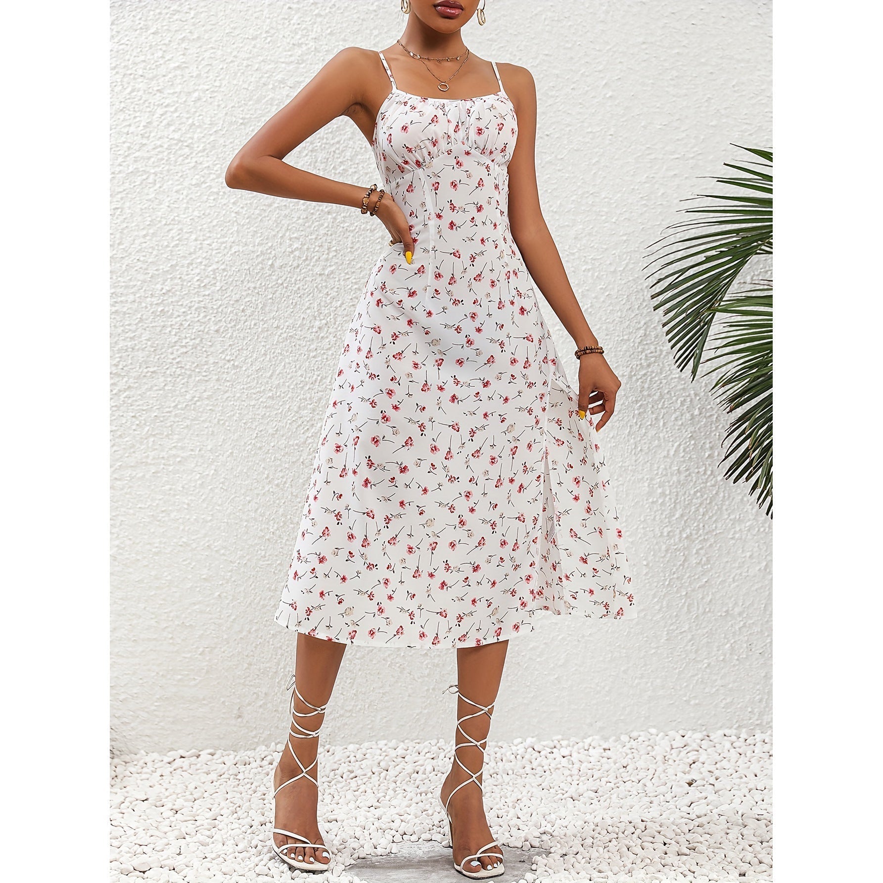 Long Dress with Polka Dots