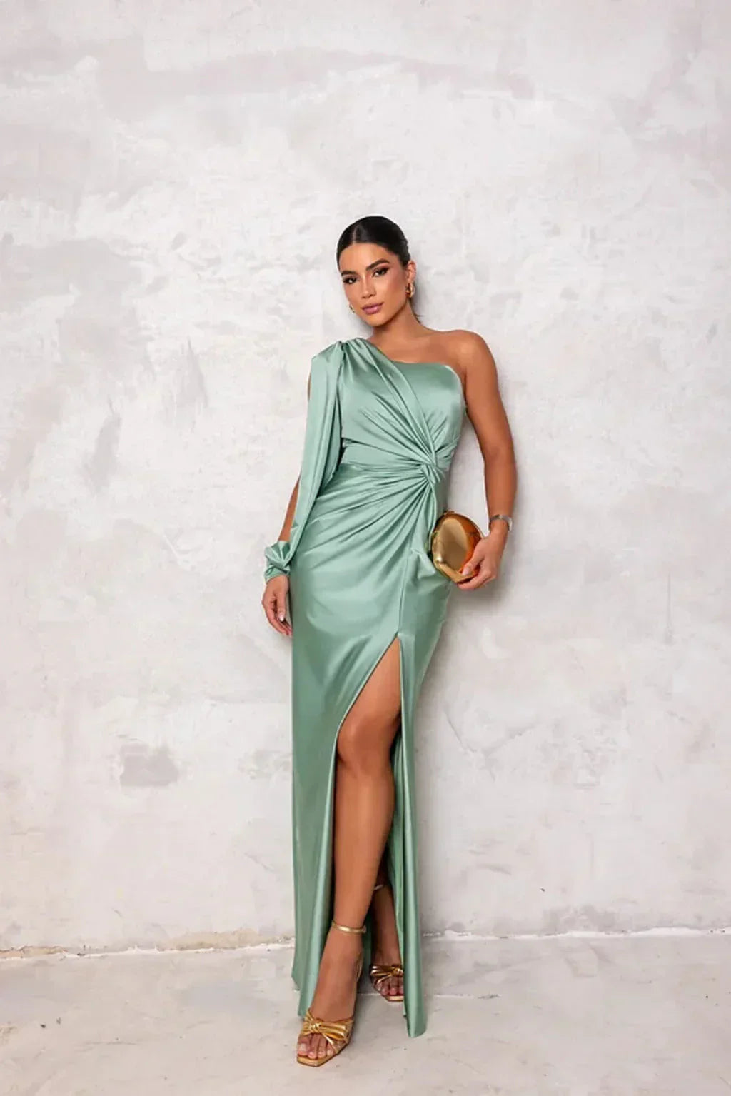Women’s Sleeveless Maxi Dress – High Side Split – Floor-Length Evening Gown