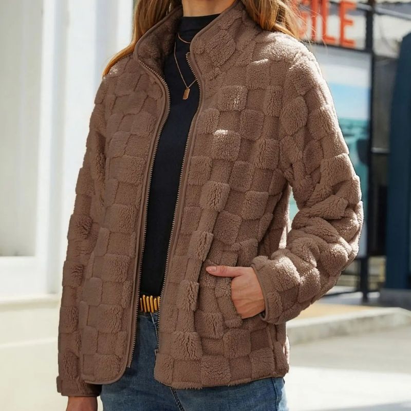 Checkered Padded Warm Winter Jacket