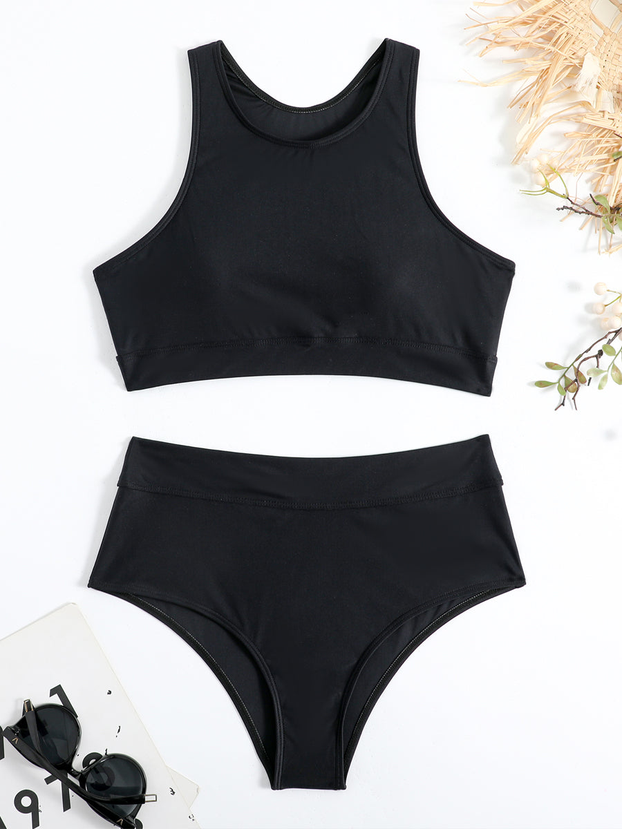 High-Waisted Two-Piece Bikini for Women