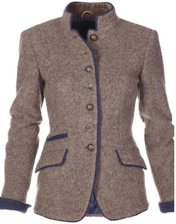 Elegant Long-Sleeve Tailored Chic Jacket