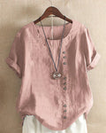 Women’s Linen Button Up Blouse