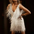 Women’s Sleeveless Fringe Party Dress