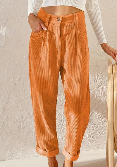 Women’s Corduroy High Waist Wide Leg Pants