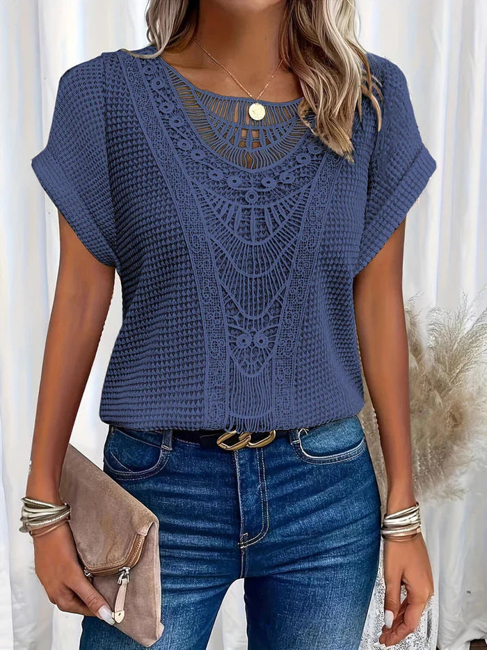 Women’s Elegant Lace Blouse with Feminine Fit and Luxury Lace Design