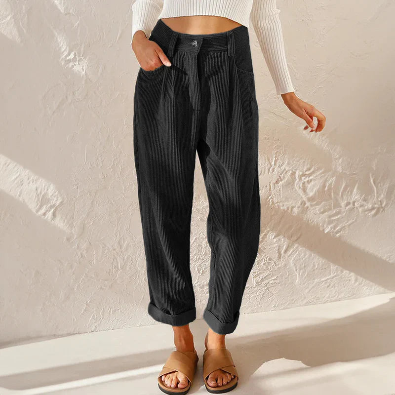 Women’s Corduroy High Waist Wide Leg Pants
