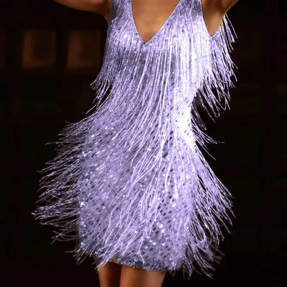 Women’s Sleeveless Fringe Party Dress