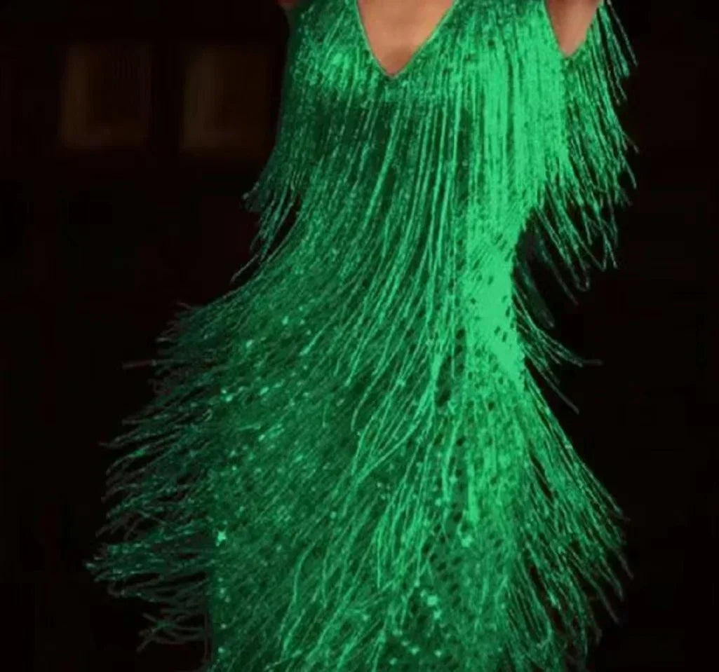 Women’s Sleeveless Fringe Party Dress