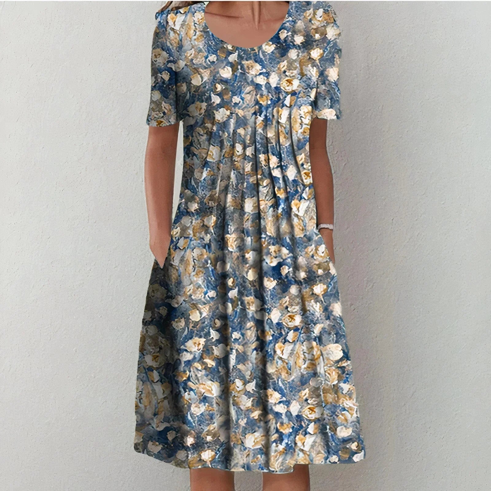 Women’s Summer Cotton Dress with Breathable Fabric and Timeless Fit