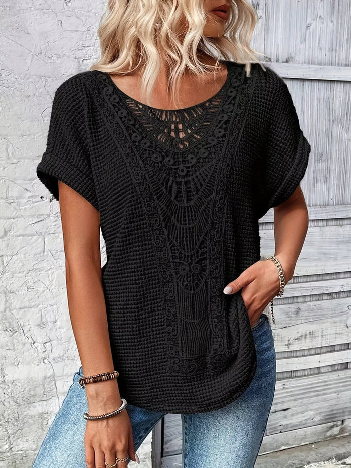 Women’s Elegant Lace Blouse with Feminine Fit and Luxury Lace Design