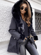 Luxurious Warm Hooded Padded Jacket