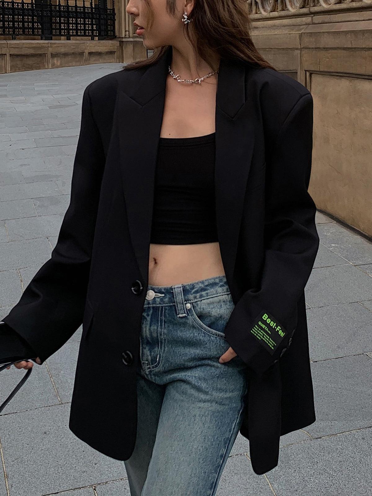 Oversized Classic Lapel Elegant Blazer